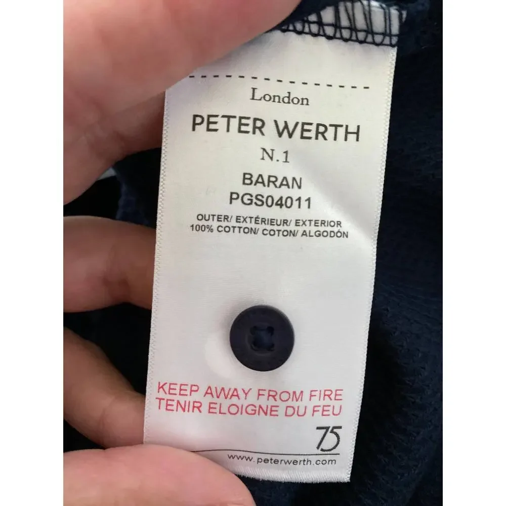 London Peter Werth No.1 Mens Navy Short Sleeve Polo Shirt NEW Large - Picture 6 of 10